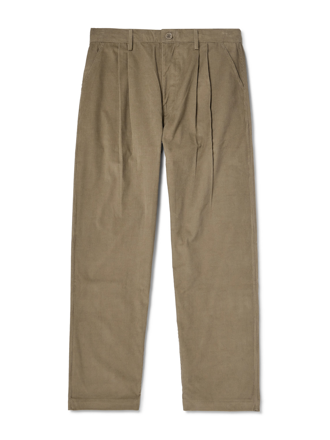 Kardo Antonio Straight-leg Cotton-corduroy Trousers In Brown