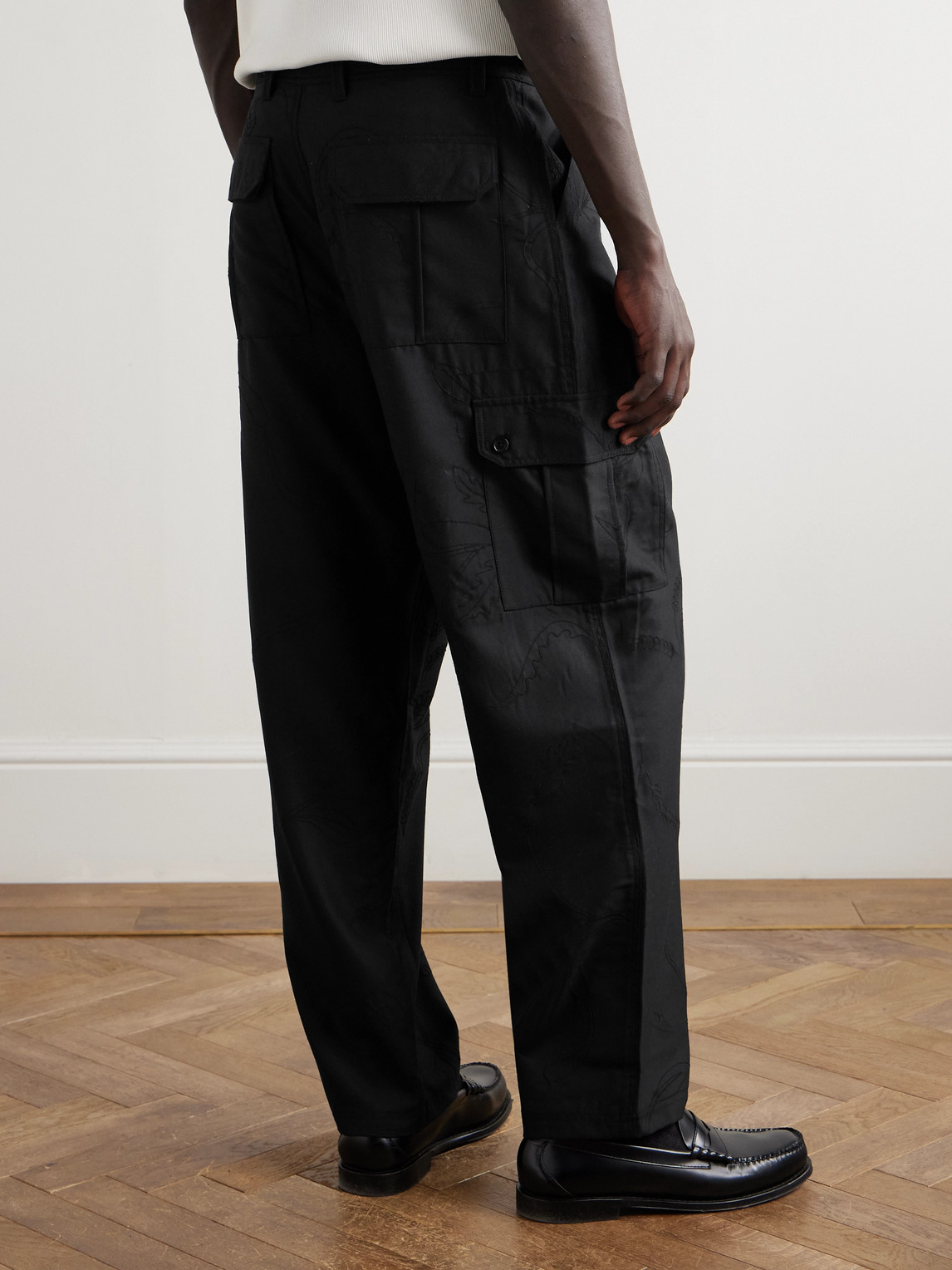  Kardo - Straight-leg Wool Trousers - Men - Black - M 