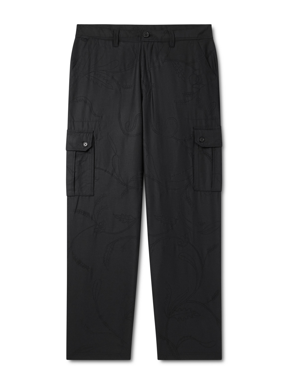 Kardo Straight-leg Wool Trousers In Black