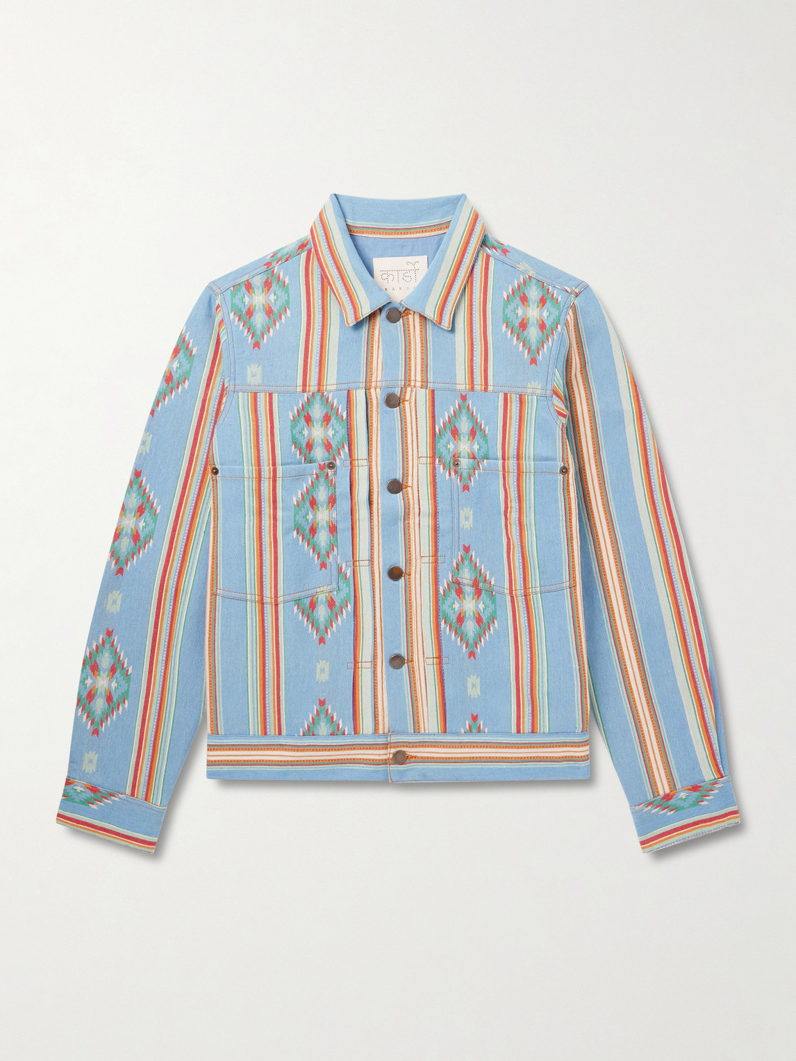 Kardo – Marvin Cotton-Jacquard Trucker Jacket