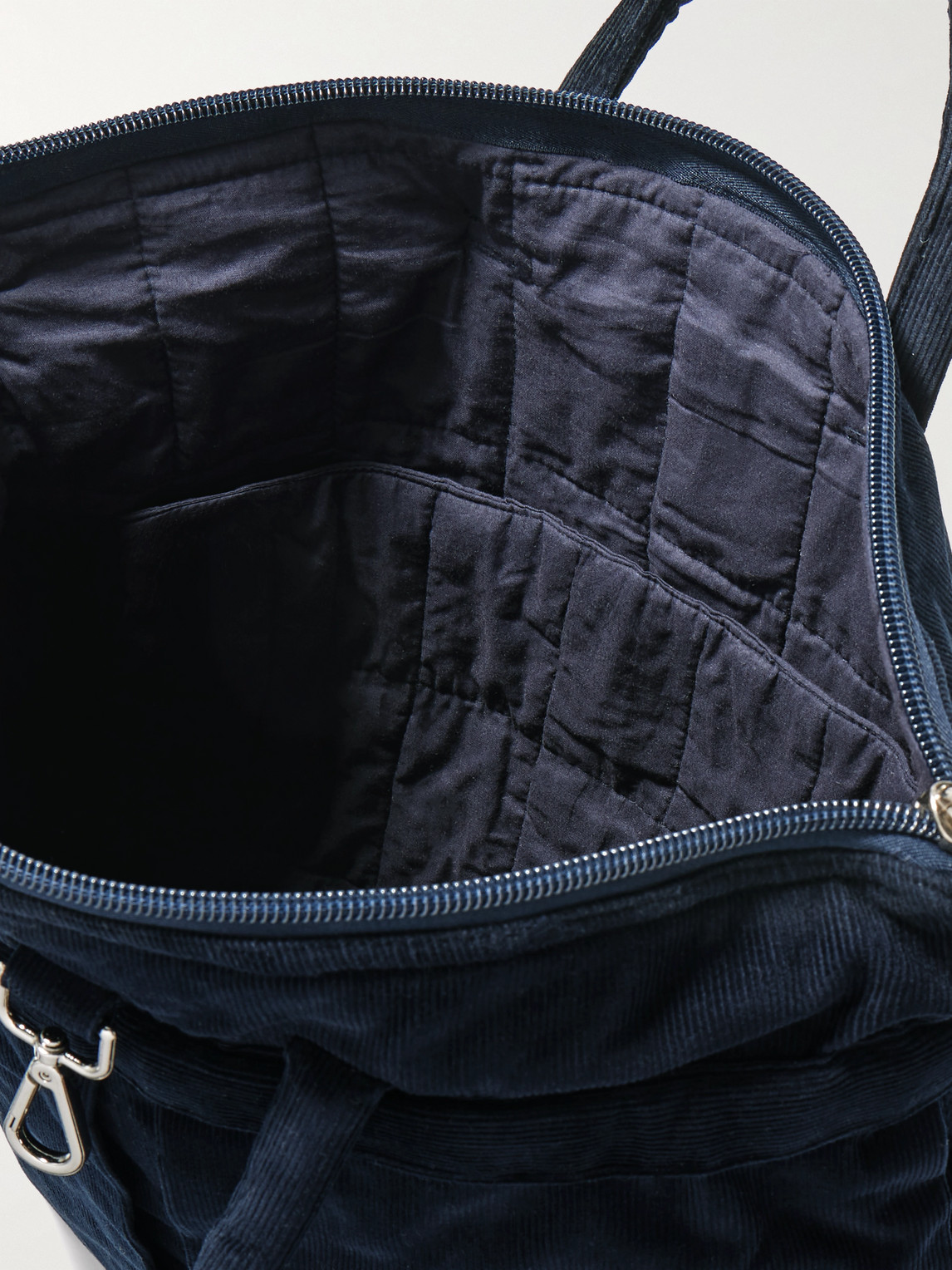 Kardo Organic Cotton-corduroy Tote In Blue