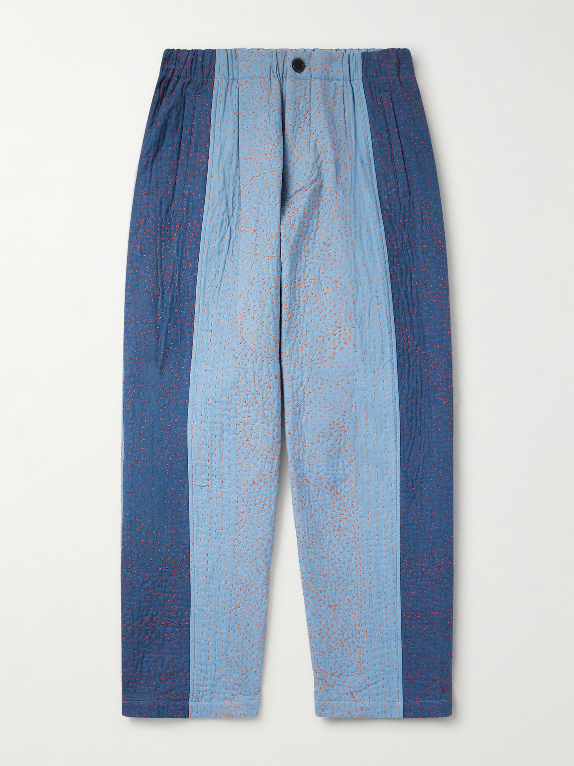 Kardo Taka Straight-Leg Embroidered Cotton Trousersen