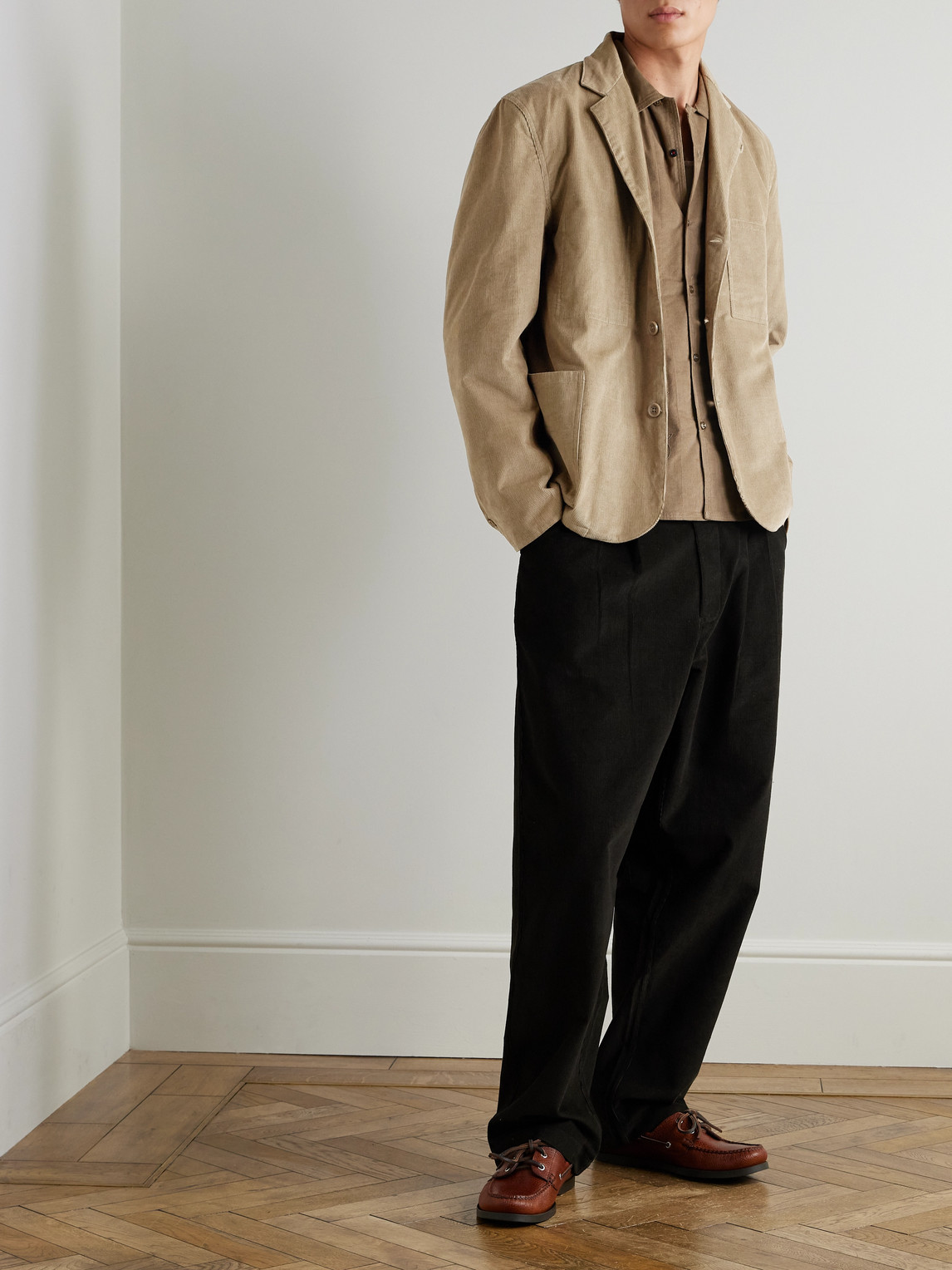Kardo Somesh Cotton-corduroy Blazer In Brown