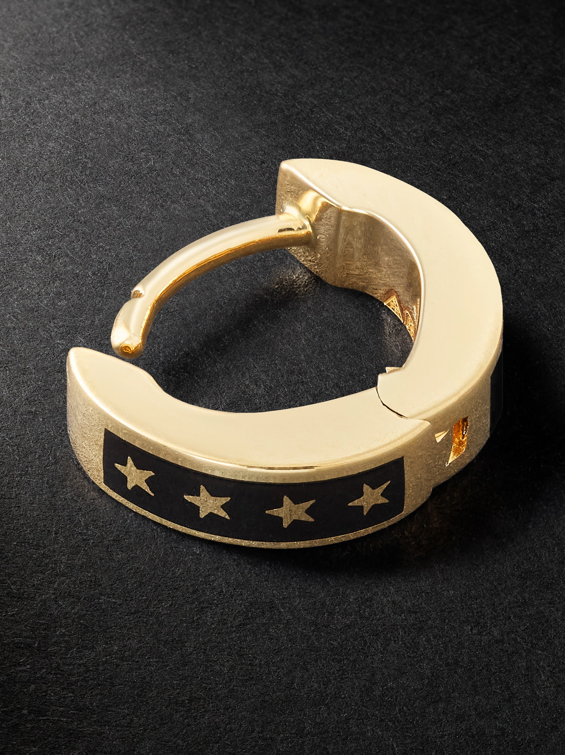  Foundrae - Resilience Tenet 18-karat Gold Ceramic Earring - Men - Gold 
