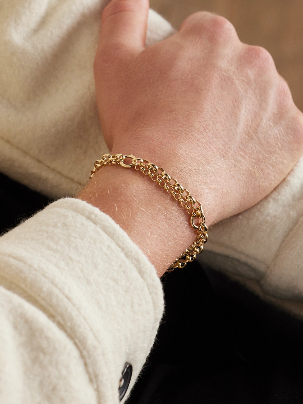 Foundrae Festoon 18-karat Gold Chain Bracelet In Gold