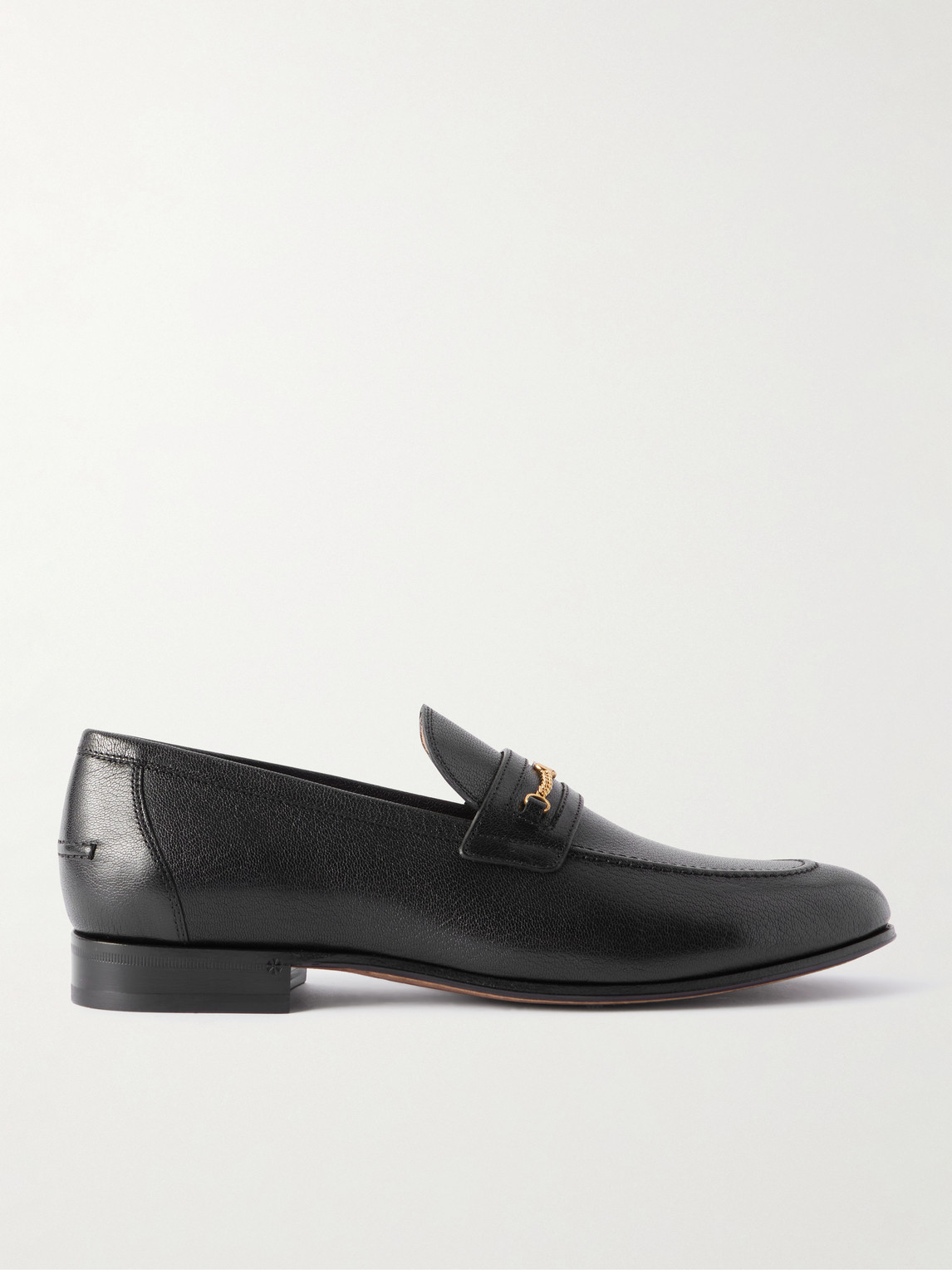 Valentino Garavani Logo-Embellished Full-Grain Leather Loafers - Men