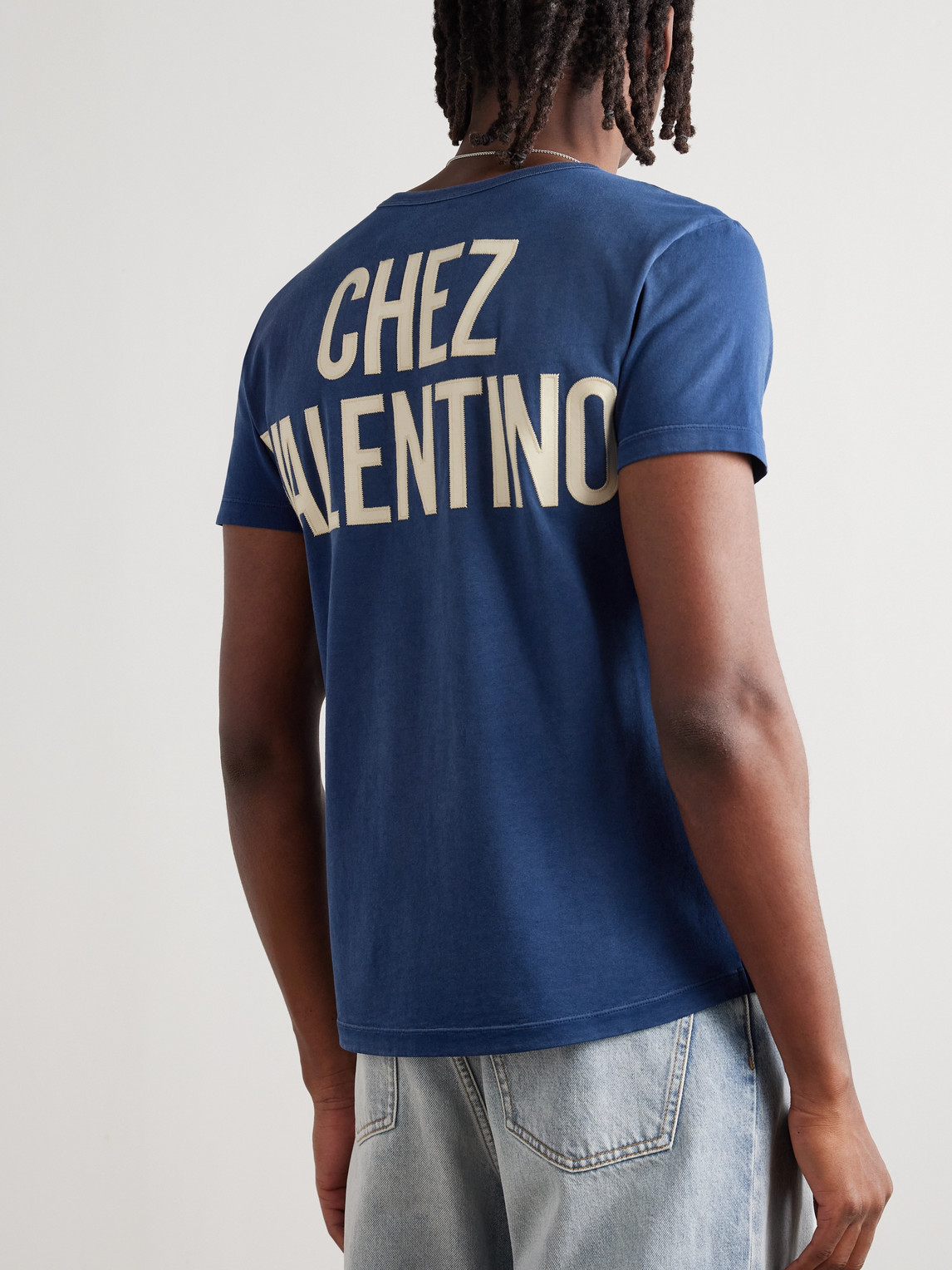 Valentino Crew Neck Graphic And Text Design