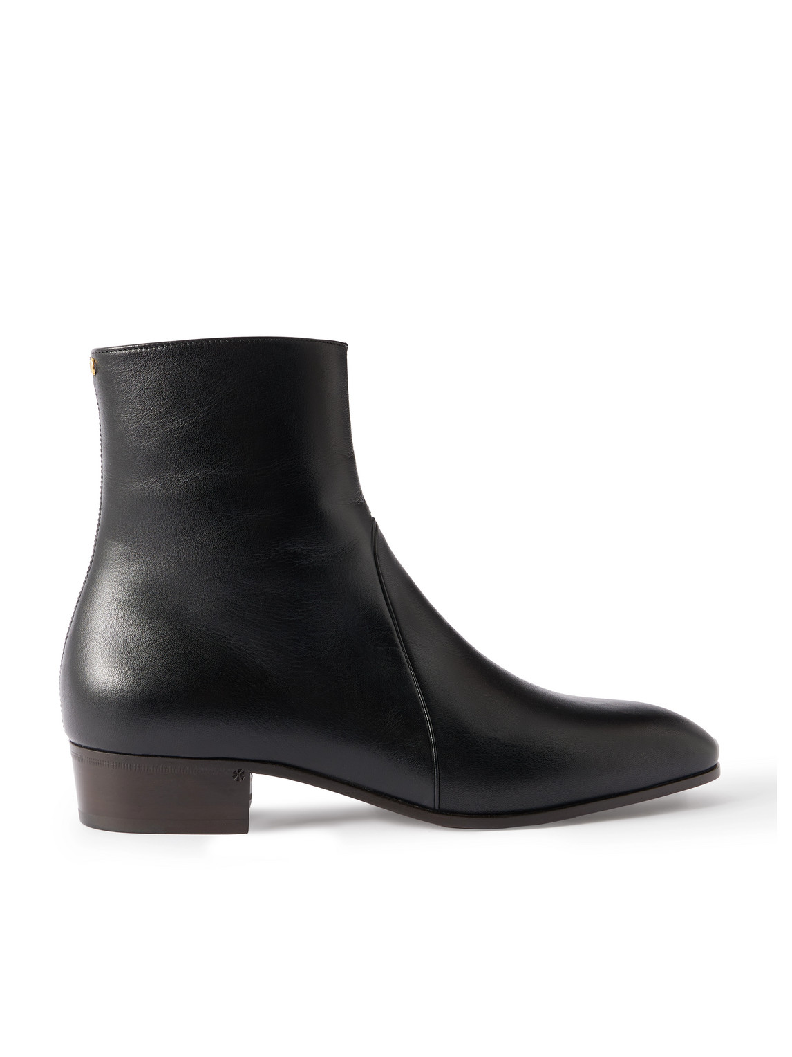 Valentino Garavani Pat Ankle Boots In Black