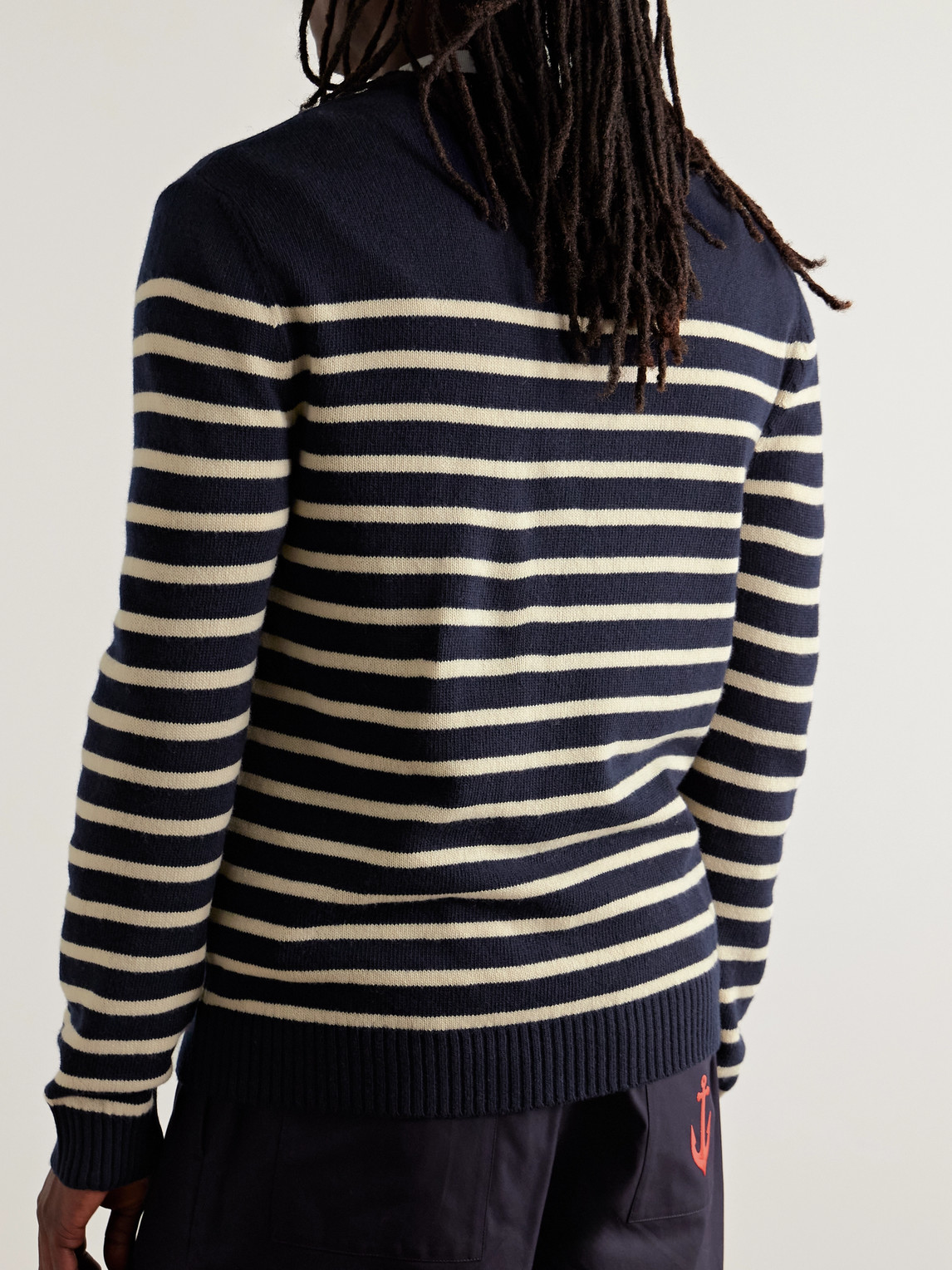 Valentino Garavani Crewneck Sweater With Bold Jacquard Motif In Multi