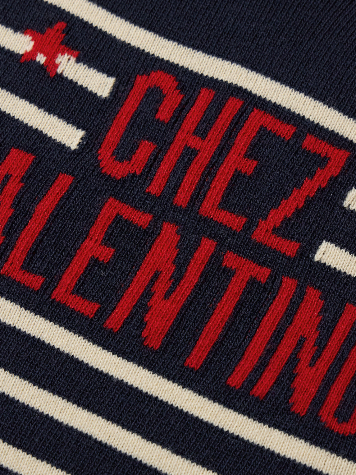 Valentino Garavani Crewneck Sweater With Bold Jacquard Motif In Multi