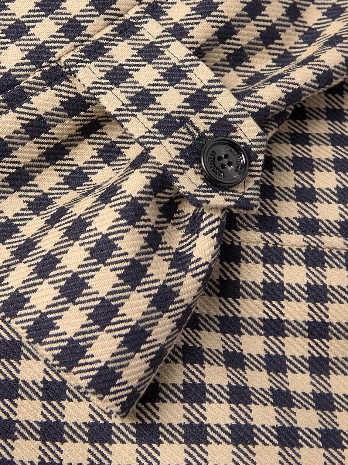 Valentino Gingham Cotton And Wool-blend Coat In Pink