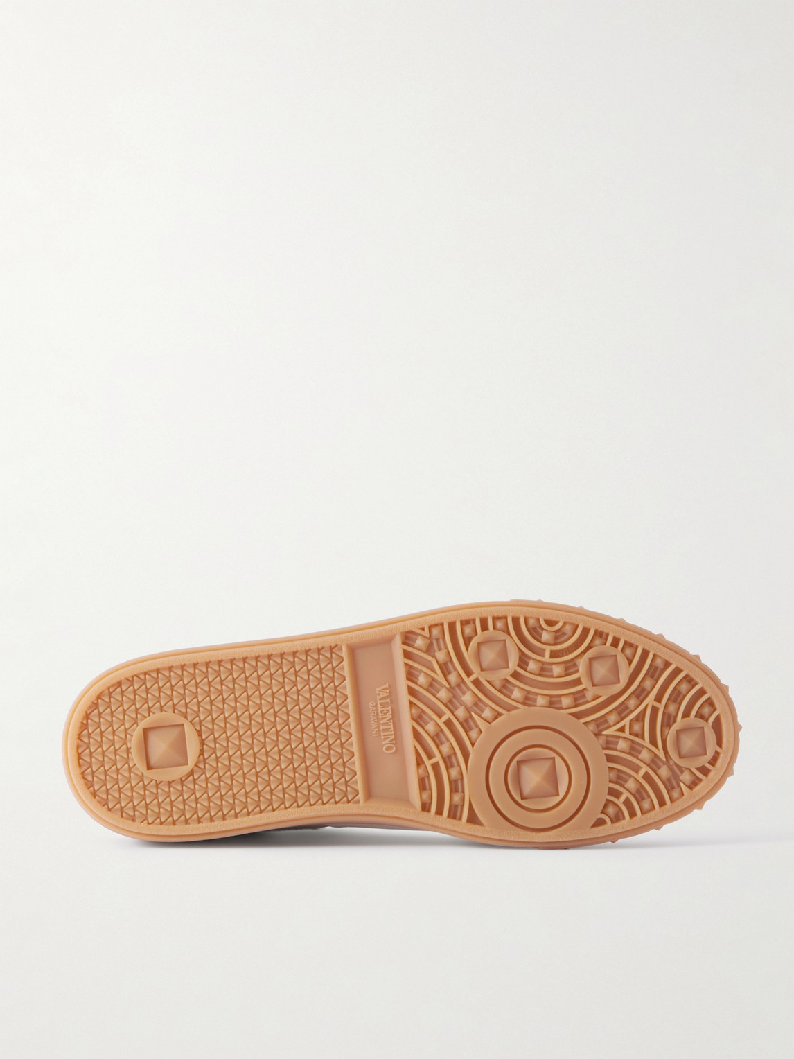 Valentino Garavani Perforated Calf Nappa Leather Sneakers In White