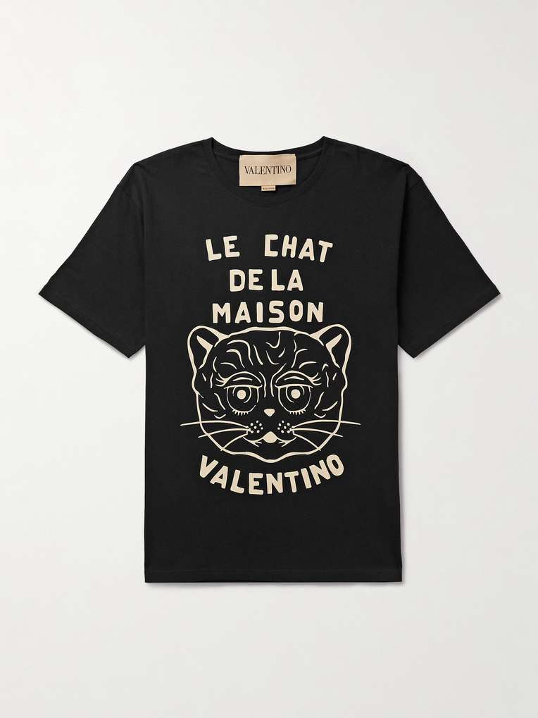 Valentino Garavani — Printed Cotton-Jersey T-Shirt