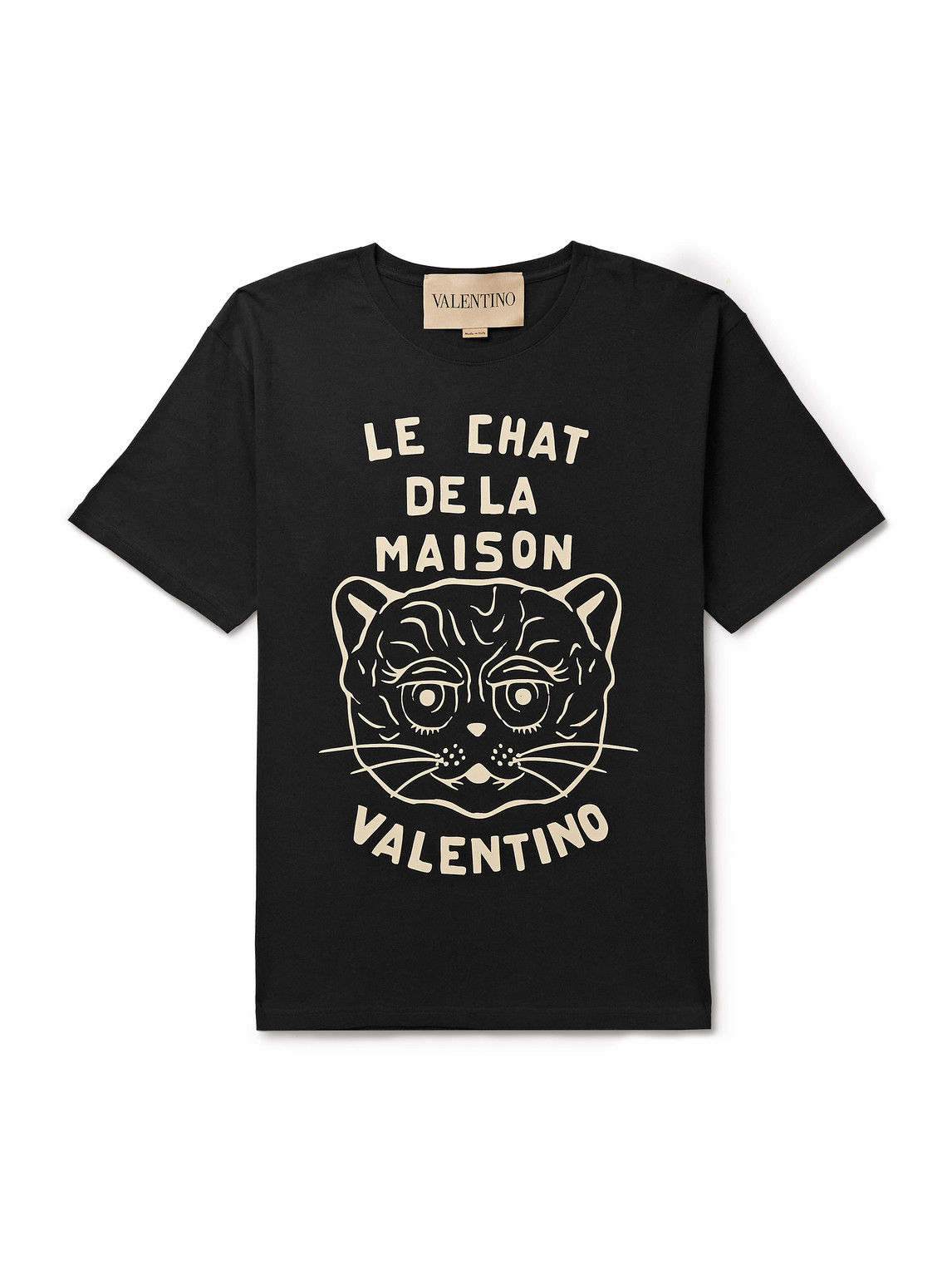Valentino Garavani T-shirt With Le Chat De La Maison Print