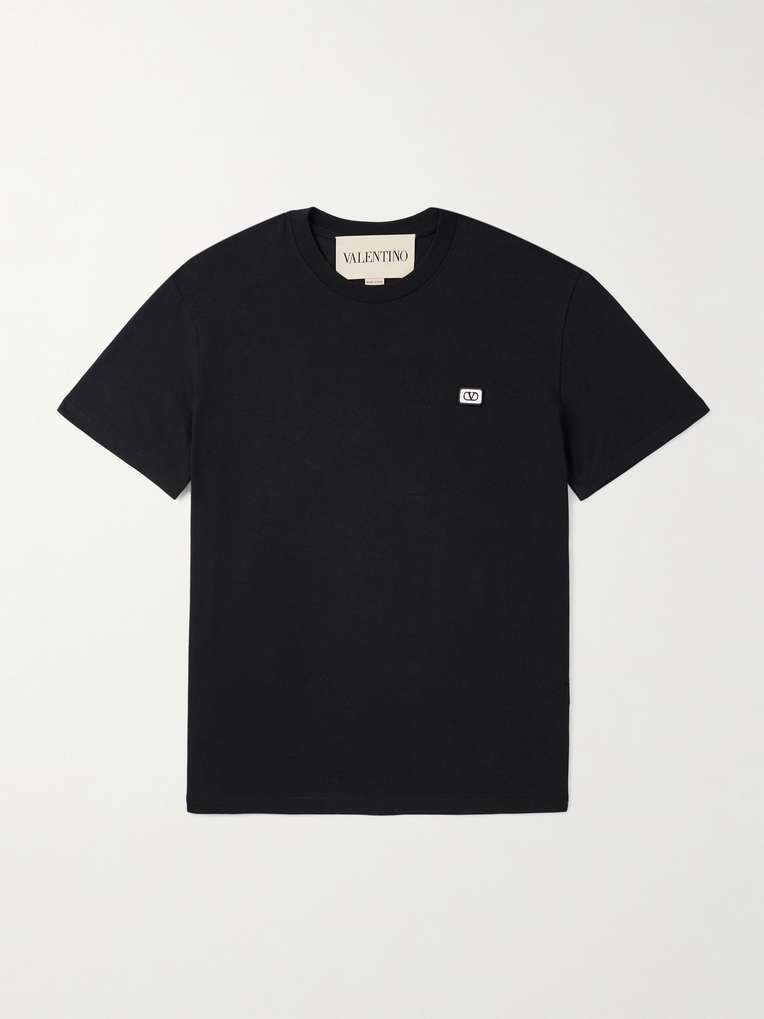Valentino Garavani — Logo-Appliquéd Cotton-Jersey T-Shirt