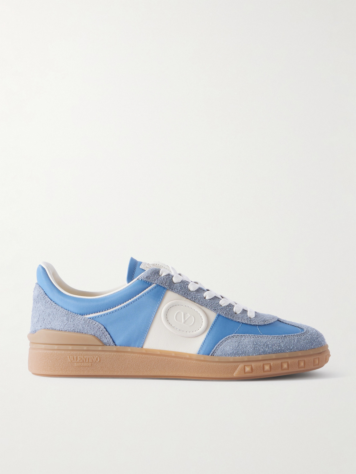 Valentino Garavani Upvillage Leather and Suede-Trimmed Twill Sneakers - Men
