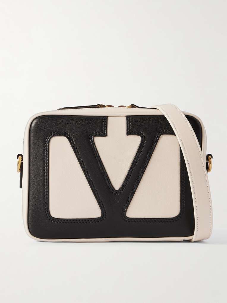 Valentino Garavani — Viva Superstar Two-Tone Leather Messenger Bag