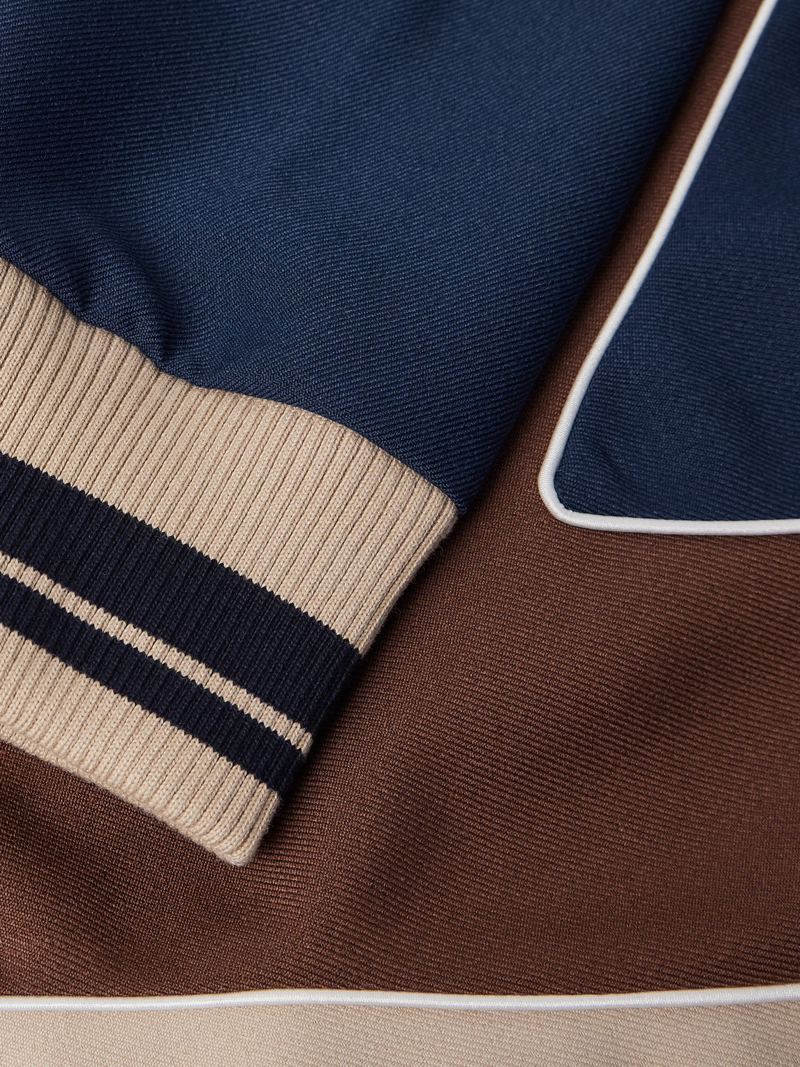 Valentino Garavani Zip-up Sweatshirt With Vlogo Patch In Blue