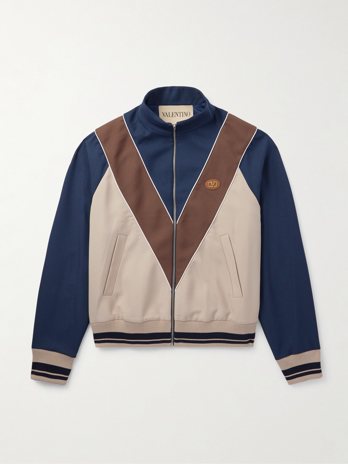 Valentino Garavani VLOGO Logo-Appliquéd Jersey Track Jacket - Men