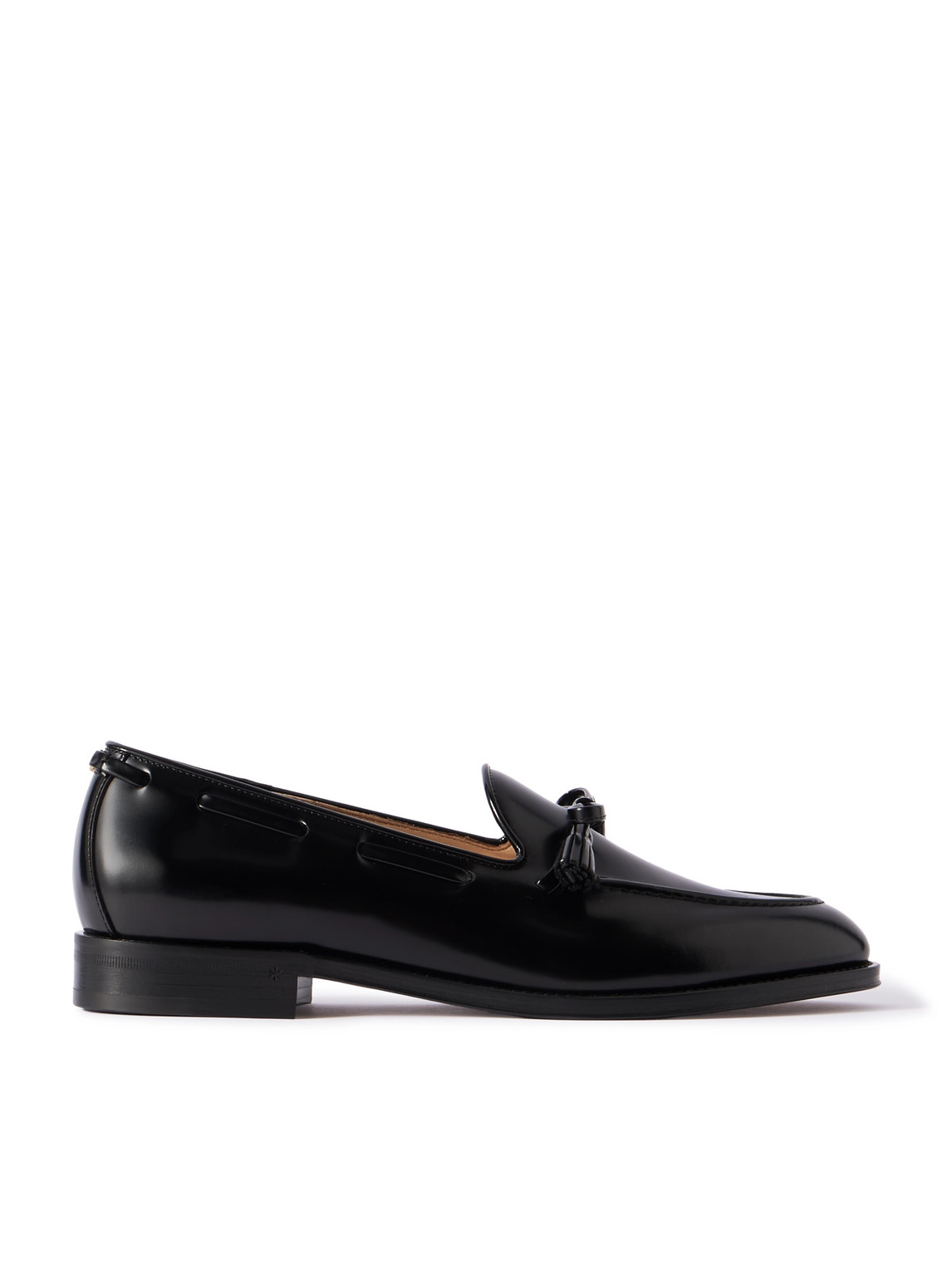Valentino Garavani Bowshire Patent-leather Loafers In Black