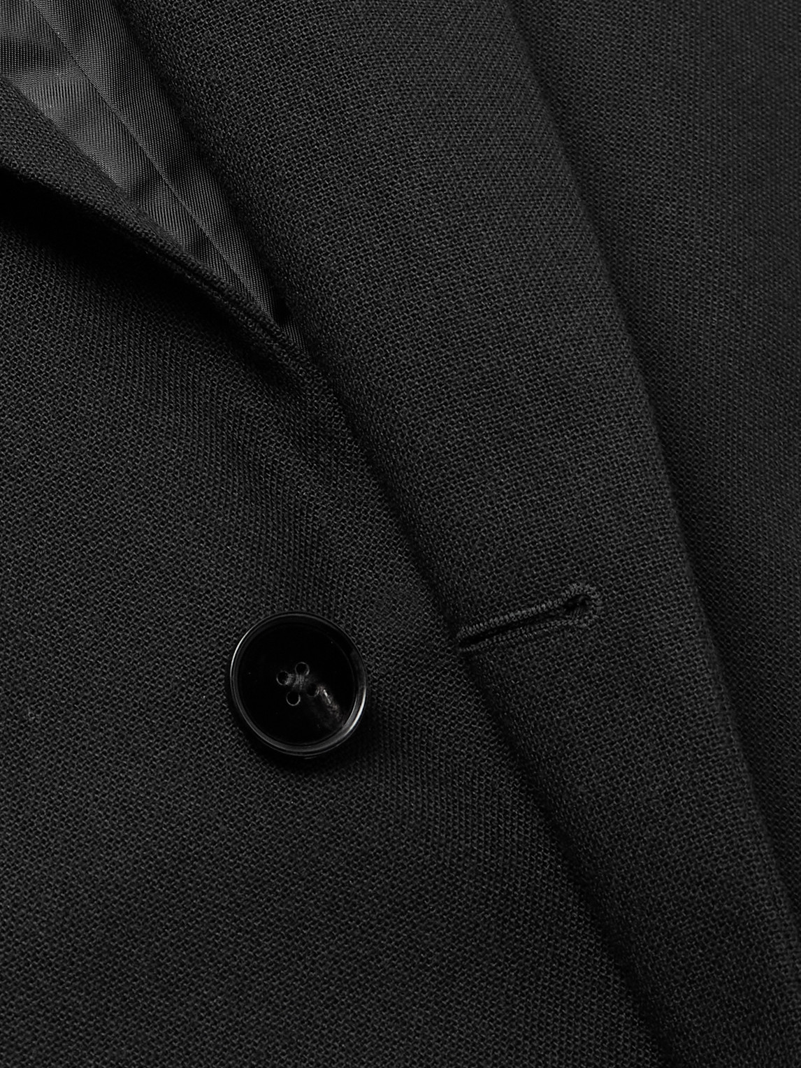 Jil Sander Oversized Wool Coat In Black