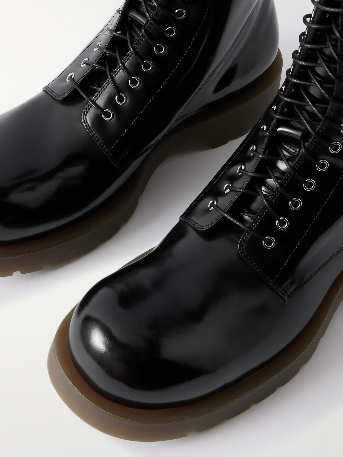 Jil Sander Ankle Boots With Chunky Sole And Pull Tab In Black