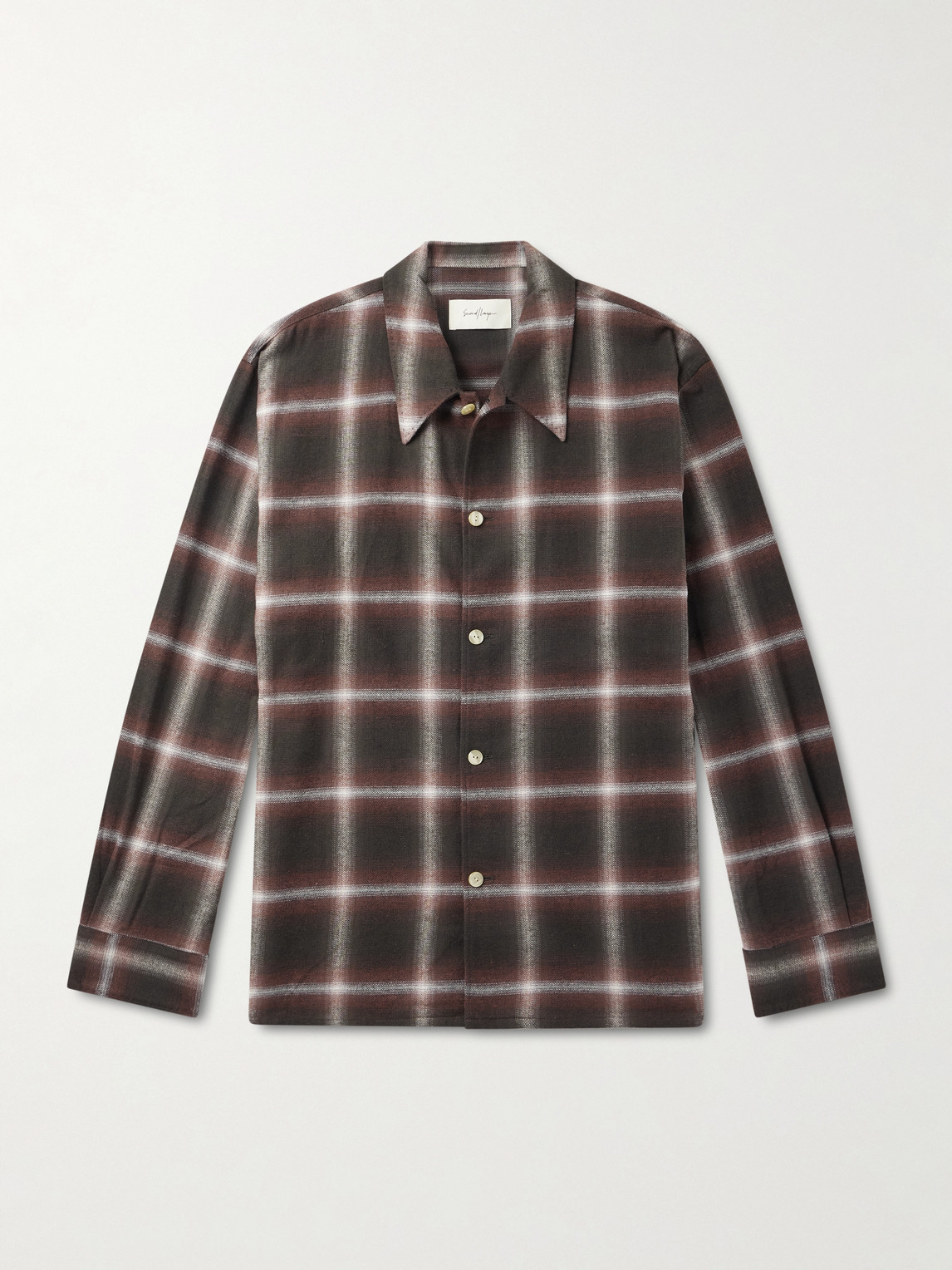 Logan Ombré Checked Cotton Shirt