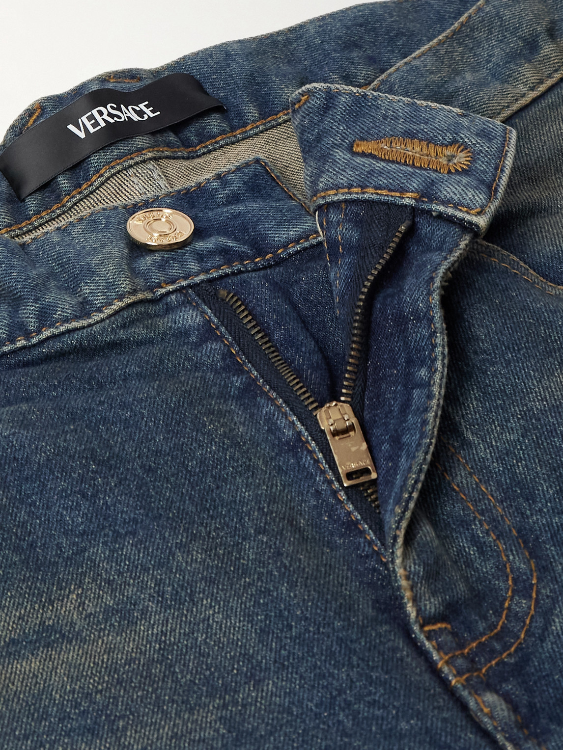 Versace Slim-fit Jeans In Blue