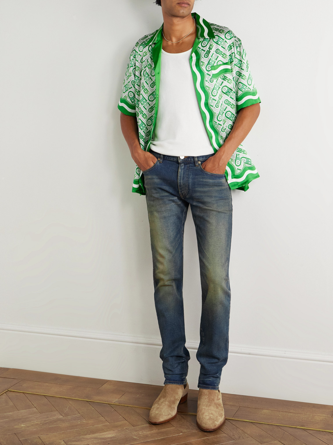 Versace Slim-fit Jeans In Blue