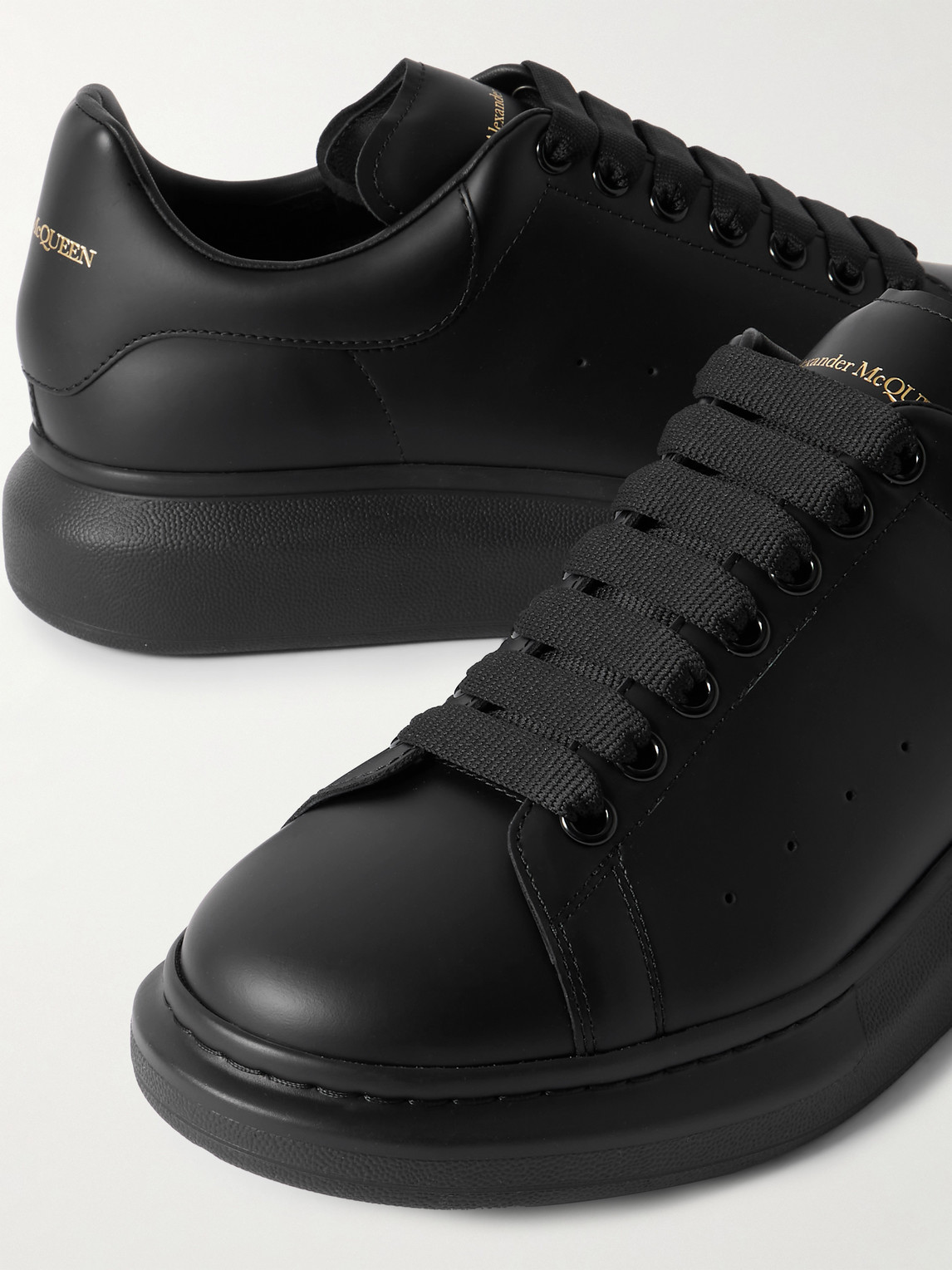 Alexander Mcqueen Oversize Leather Low-top Sneakers