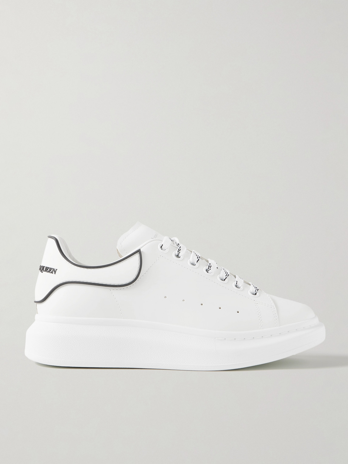 McQueen Exaggerated-Sole Leather Sneakers - Men