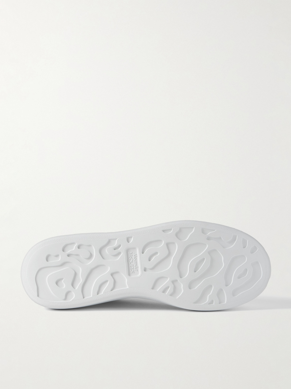 Alexander Mcqueen Exaggerated-sole Leather Sneakers In White