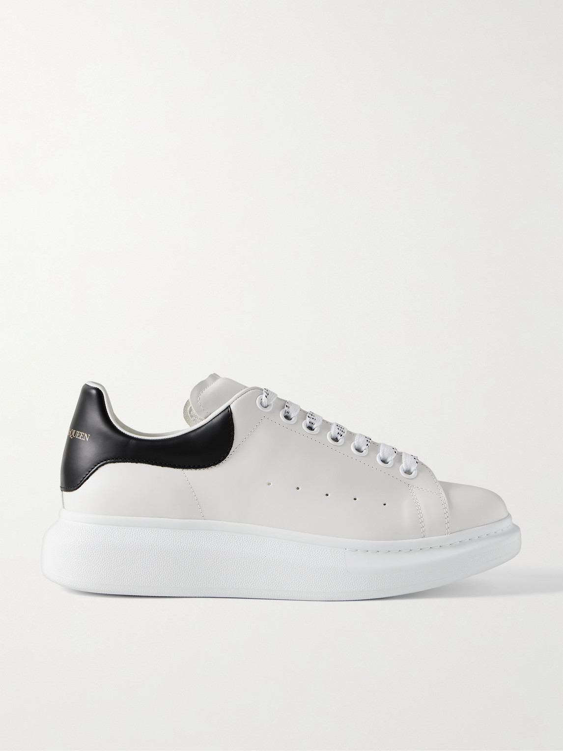 McQueen Exaggerated-Sole Leather Sneakers - Men