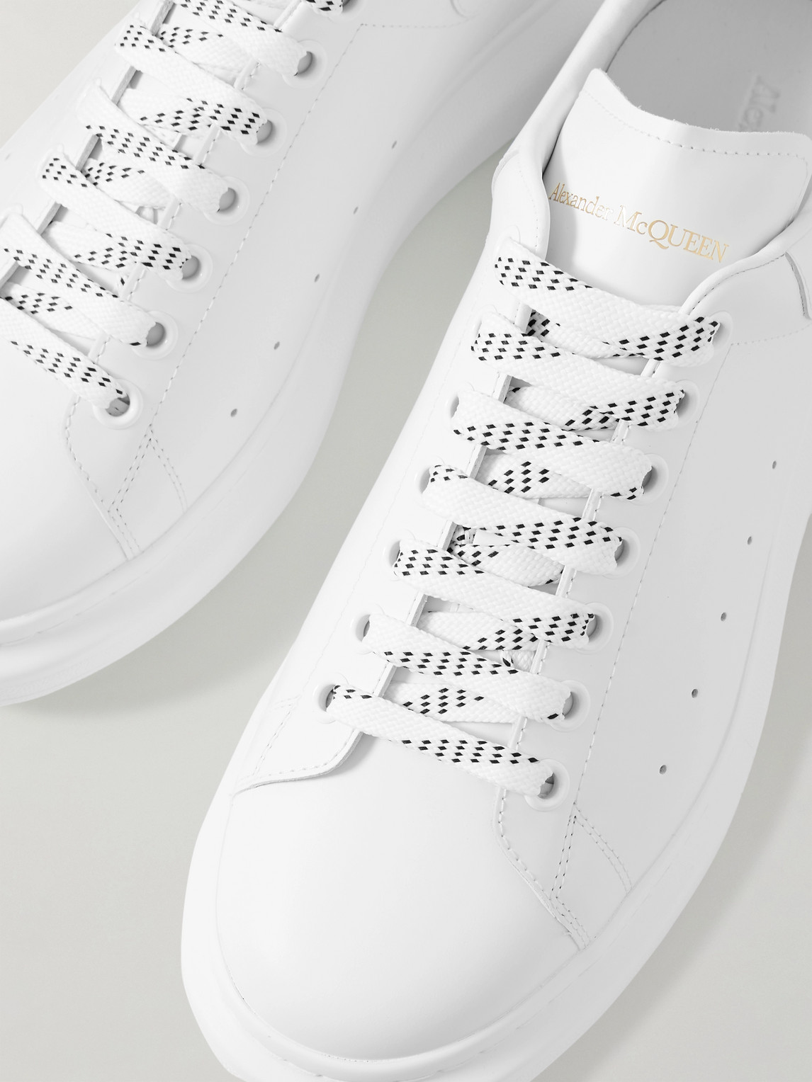Alexander Mcqueen Exaggerated-sole Leather Sneakers