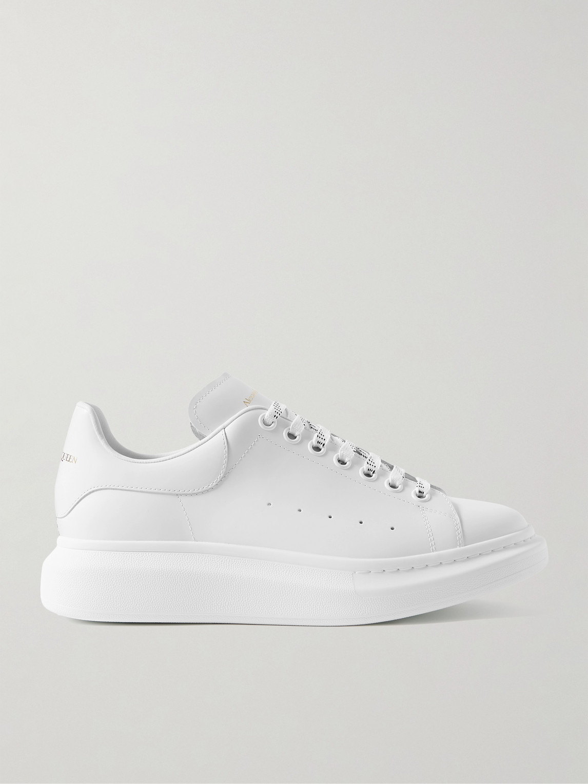 McQueen Exaggerated-Sole Leather Sneakers - Men
