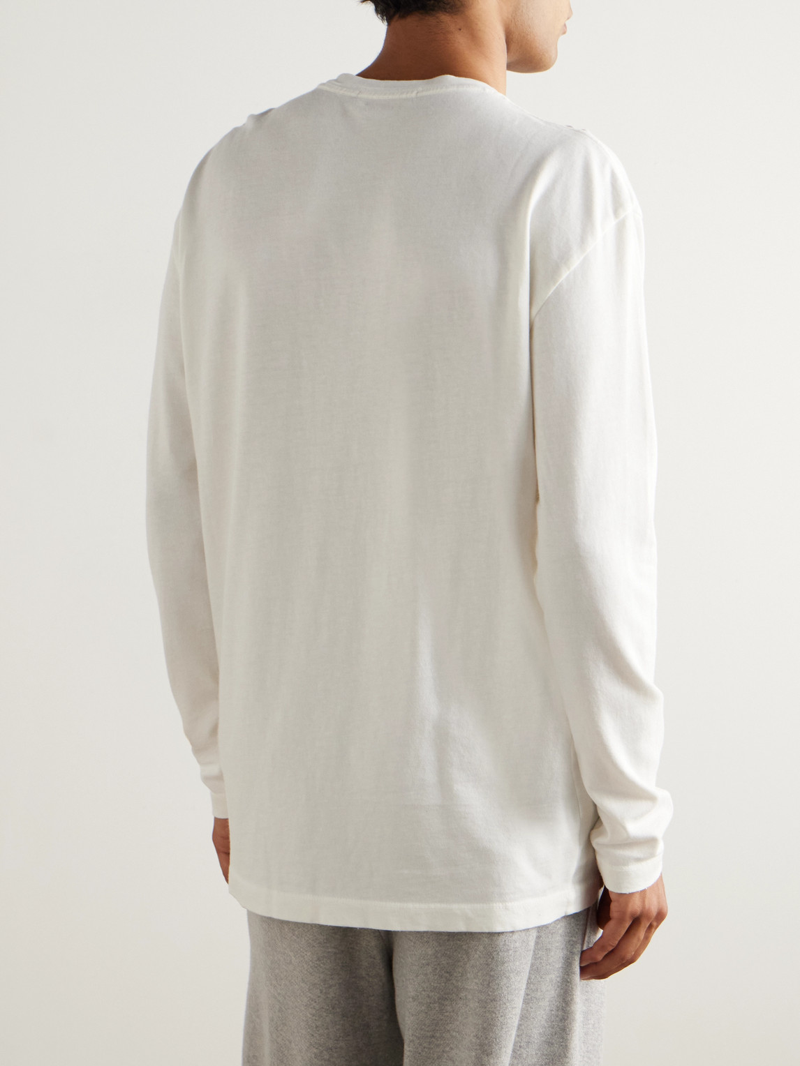 The Elder Statesman Cotton And Cashmere-blend T-shirt In Multi