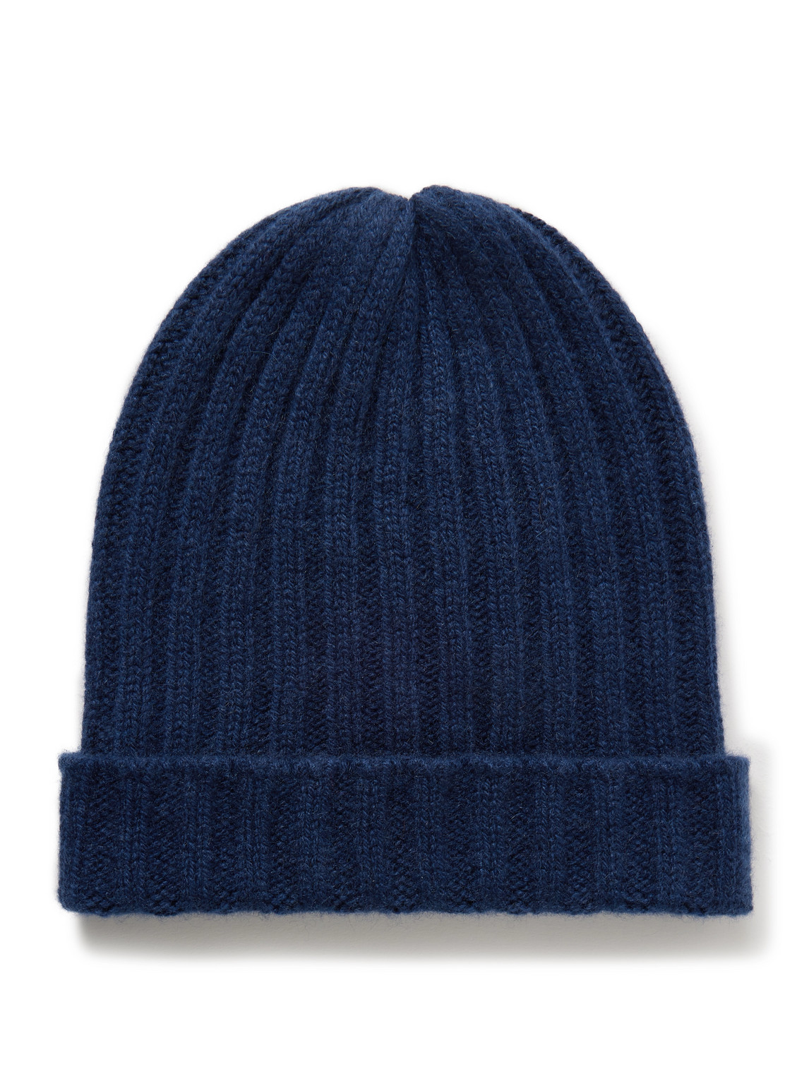 The Elder Statesman Ranger Ribbed Cashmere Beanie In Blue