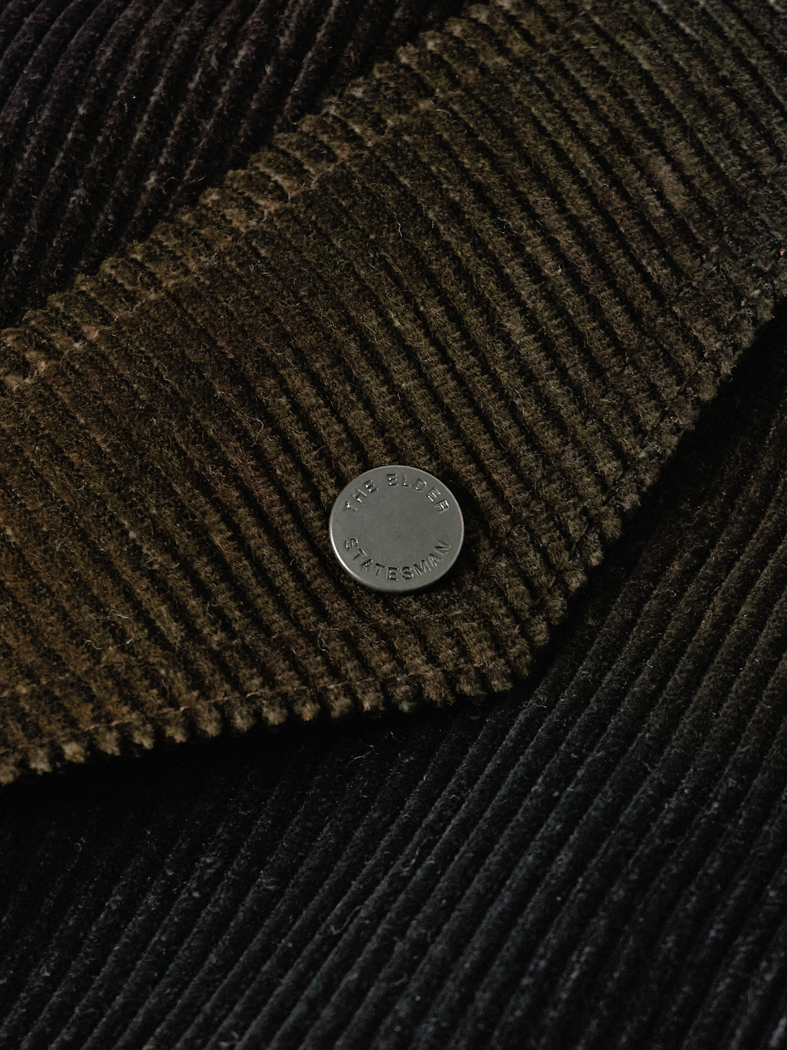 The Elder Statesman Ombre Quilted Corduroy Jacket In Brown