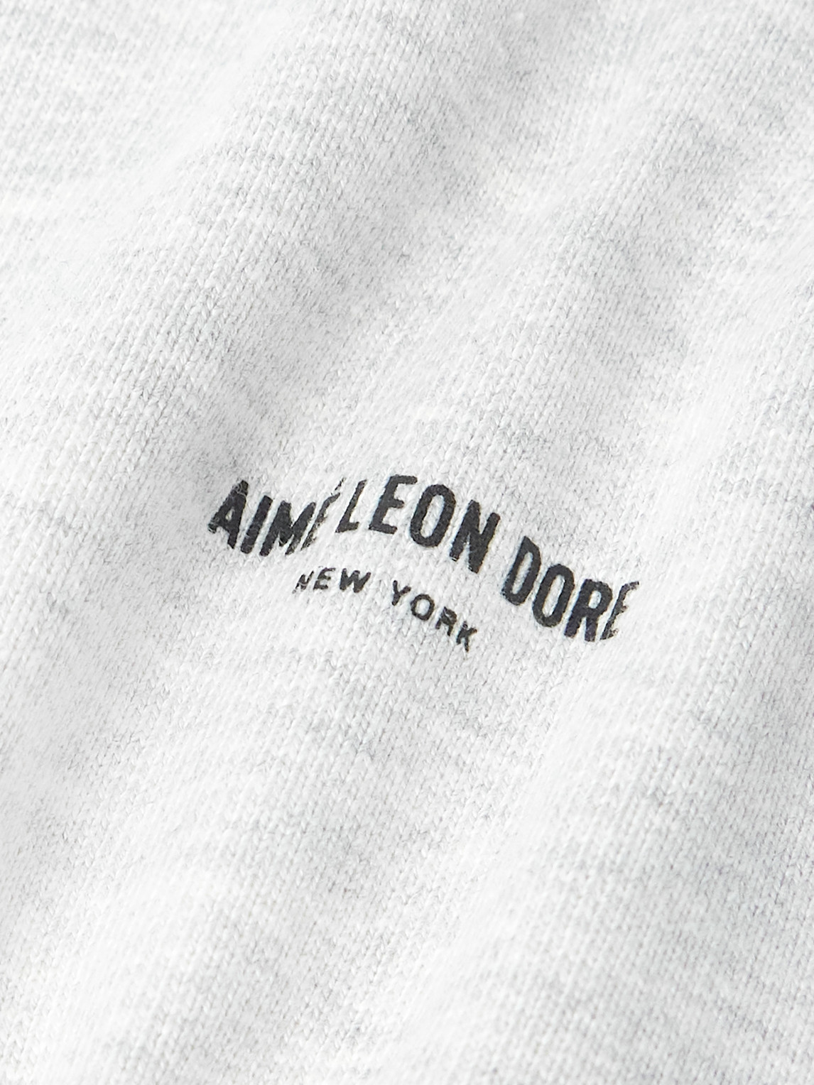 Aimé Leon Dore Logo-print Cotton-jersey Sweatshirt In White