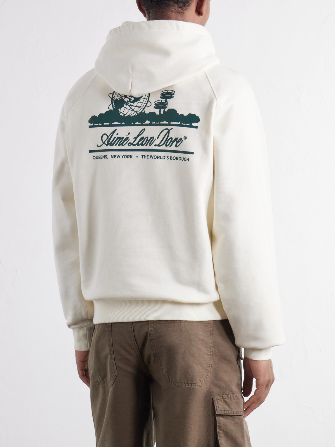 Aimé Leon Dore - Unisphere Logo-Print Cotton-Jersey Hoodie