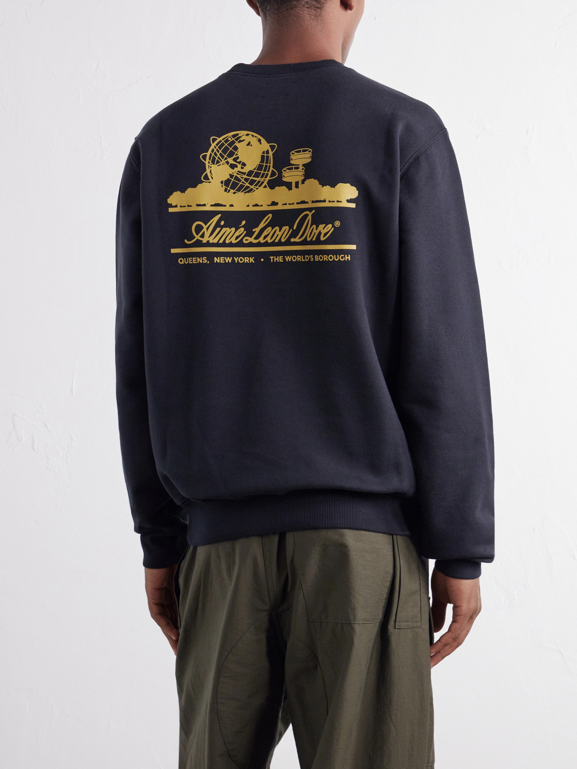 Aimé Leon Dore - Unisphere Logo-Print Cotton-Jersey Sweatshirt
