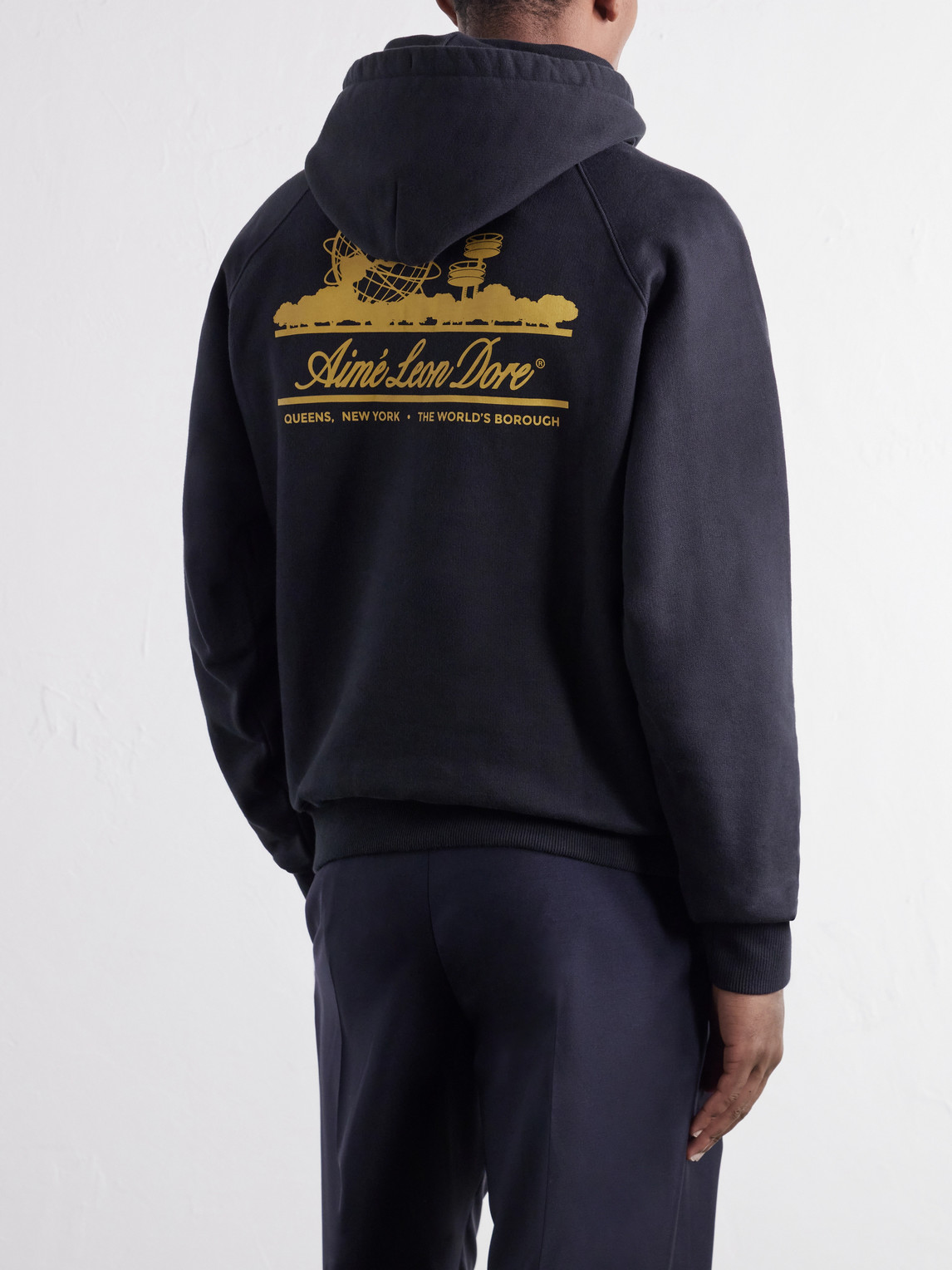 Aimé Leon Dore - Unisphere Logo-Print Cotton-Jersey Hoodie