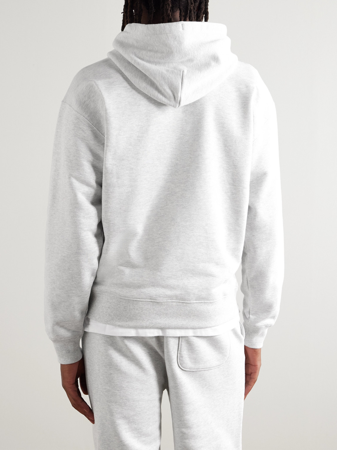Aimé Leon Dore Logo-print Cotton-jersey Hoodie In Neutral