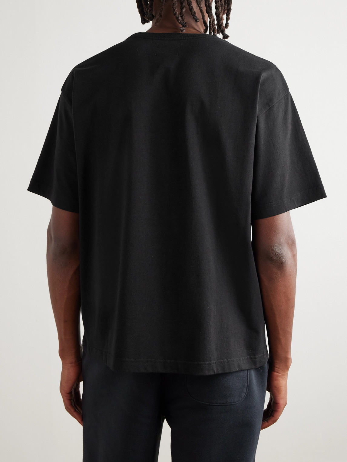 Aimé Leon Dore Logo-print Cotton-jersey T-shirt In Black