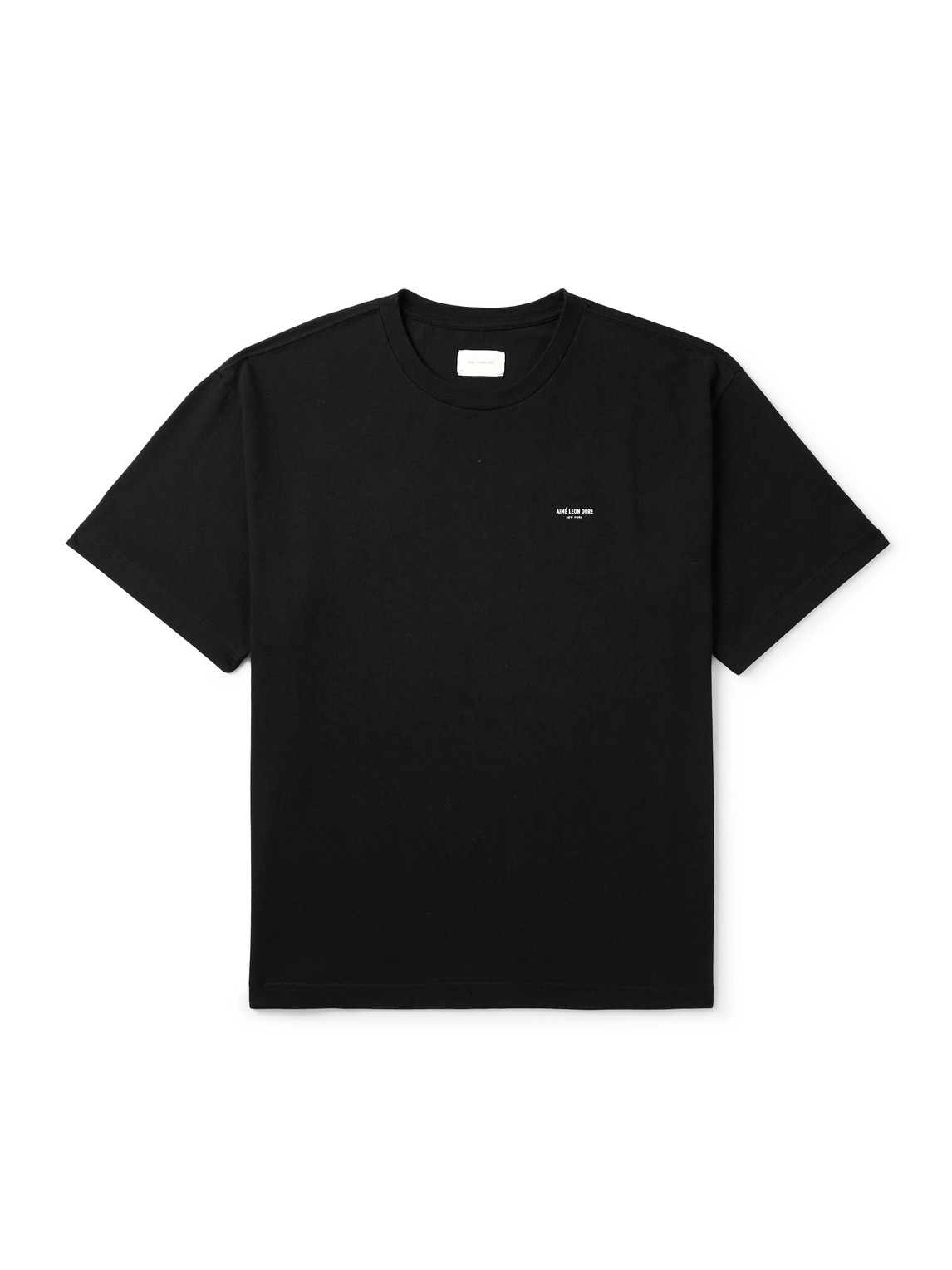Aimé Leon Dore Logo-print Cotton-jersey T-shirt In Black