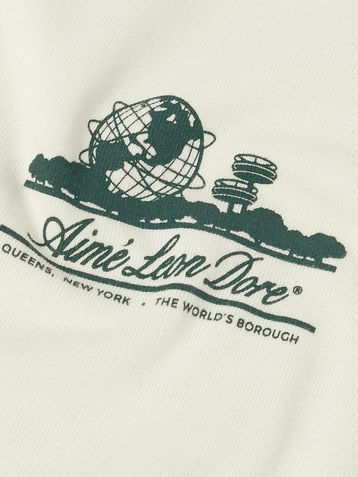 Aimé Leon Dore Unisphere Logo-print Cotton-jersey T-shirt In Neutral