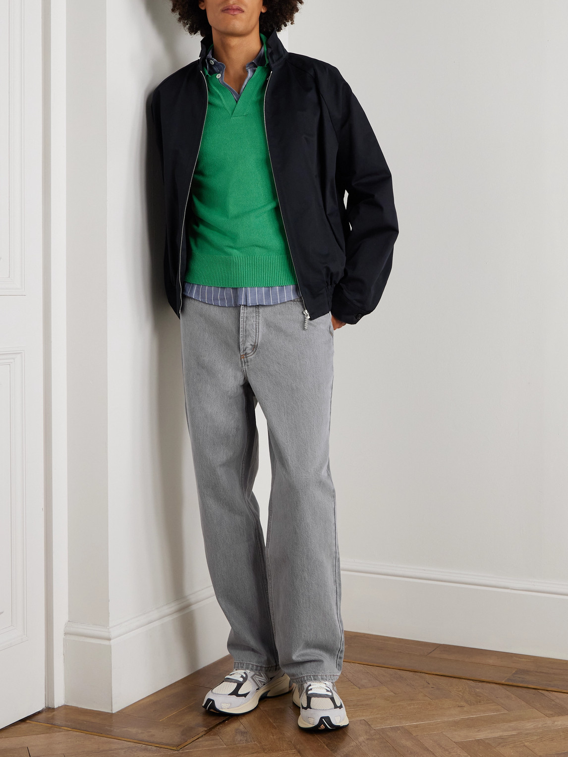 Aimé Leon Dore Straight-leg Jeans In Gray