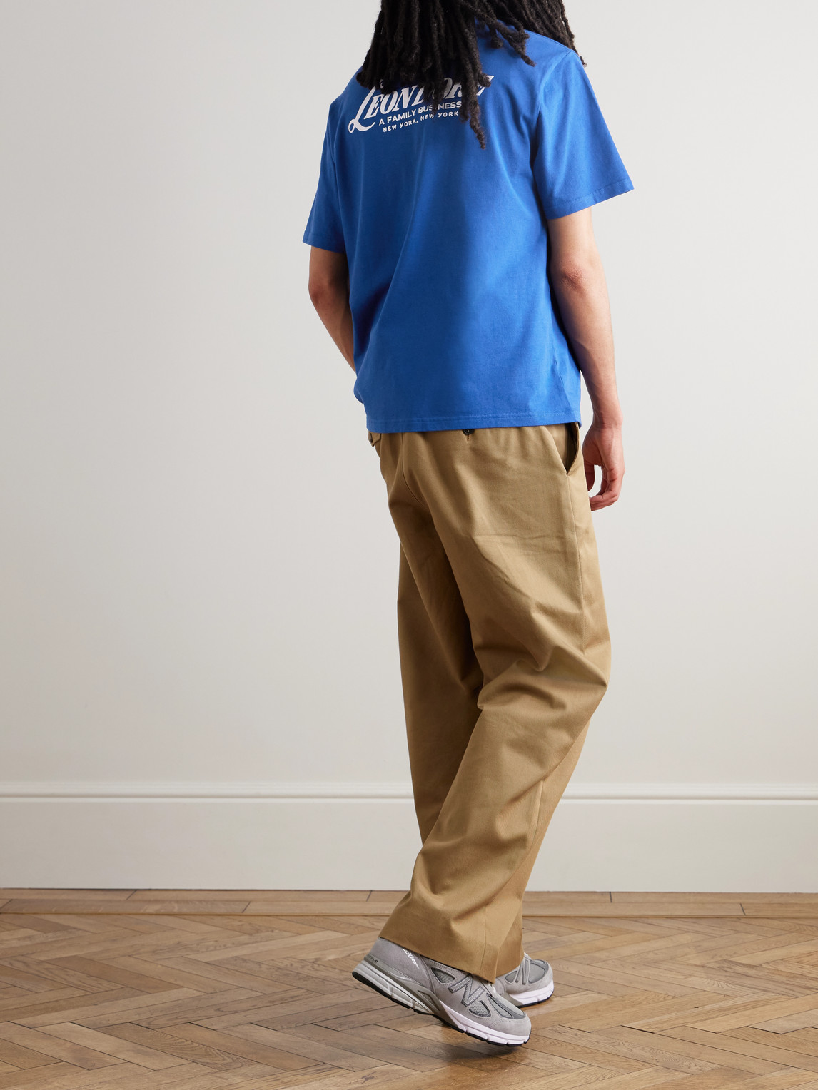Aimé Leon Dore Records Cotton-jersey T-shirt In Blue