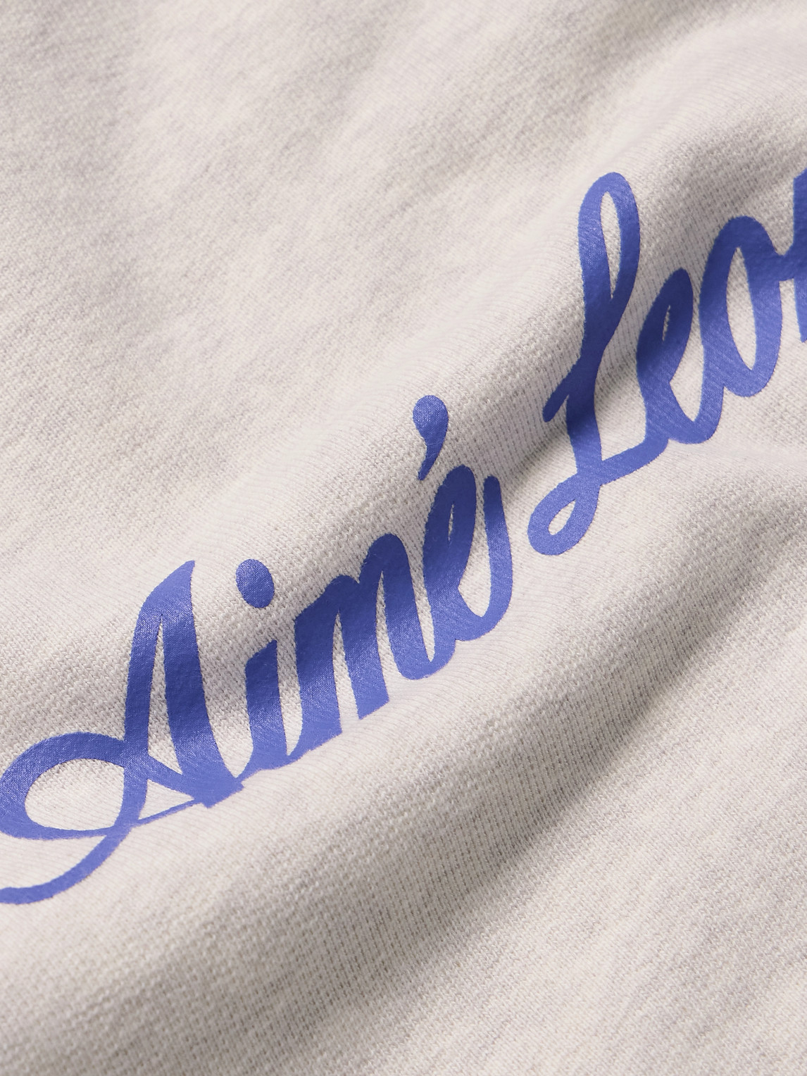 Aimé Leon Dore Logo-print Cotton-jersey Sweatshirt In White
