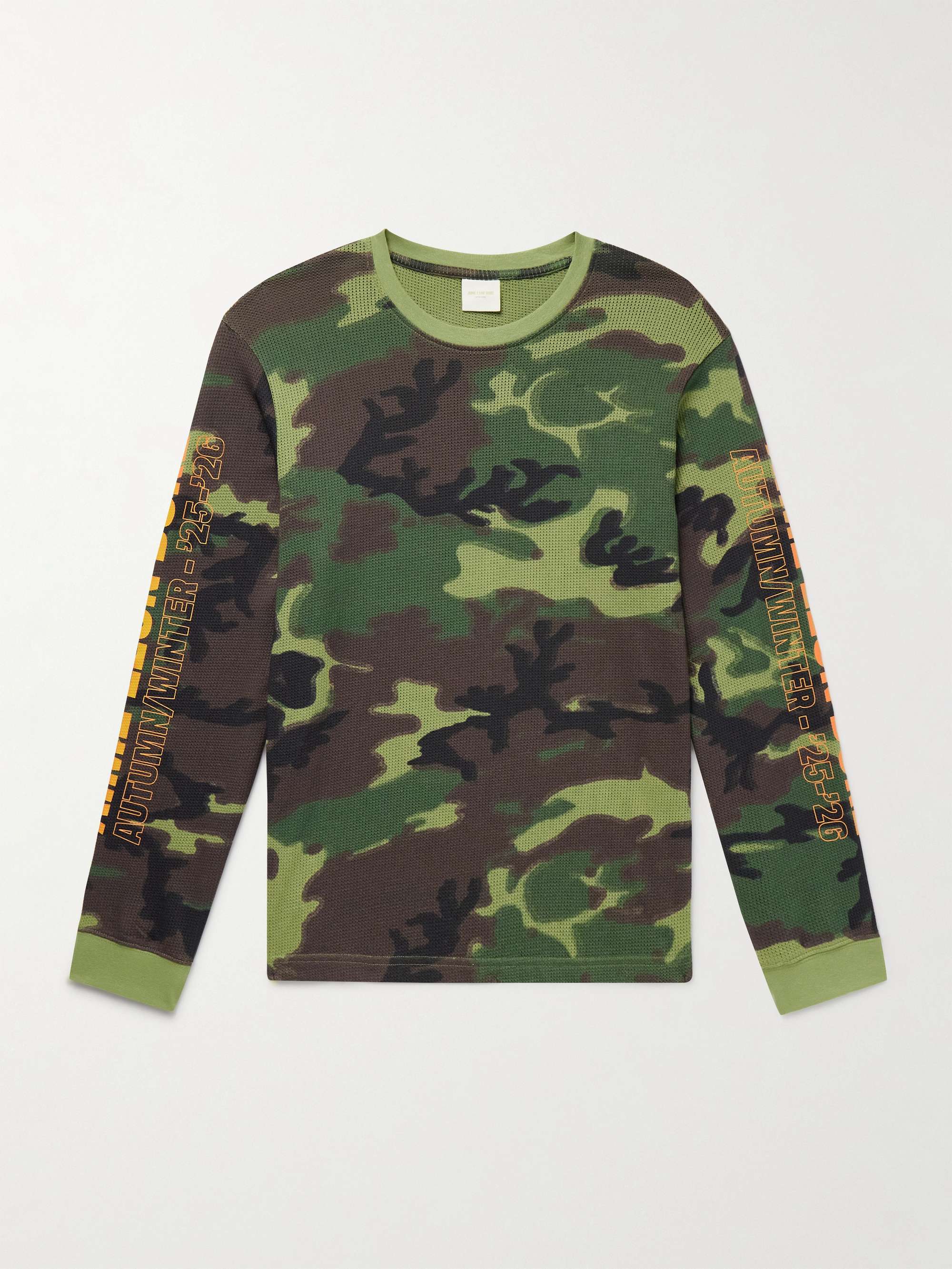 AIMÉ LEON DORE ワッフルニット コットン Tシャツ